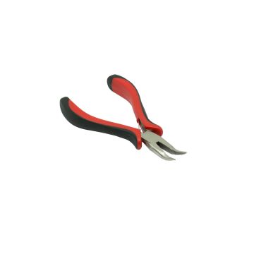 Curved Hair Extension Pliers - Red - For Application Of Hair Extensions