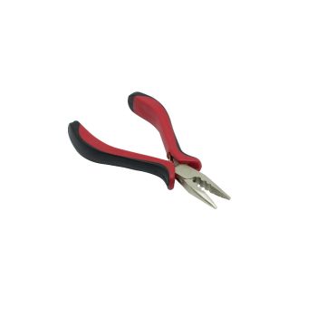 Straight Hair Extension Pliers - Red - For Application and REMOVAL Of Micro Rings