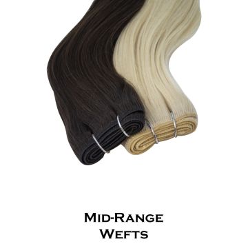 Super Weft Hair Extensions DOUBLE DRAWN Mid Range - Guaranteed Remy